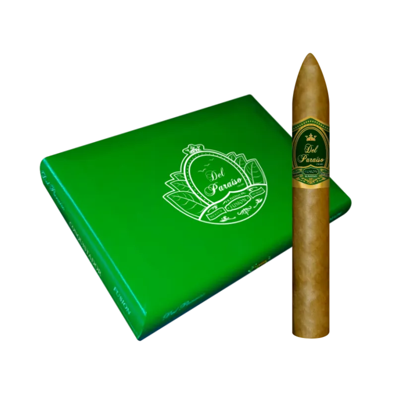 Caja con 20 puros tipo torpedos, liga México-Nicaragua. Puros hechos en México.