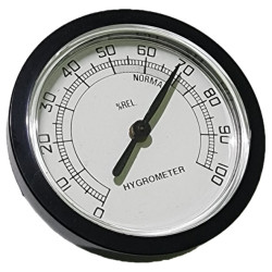Higrómetro analógico económico, cuerpo de plástico