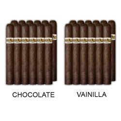 Sampler con 24 puros con aroma (12 chocolate y 12 vainilla)